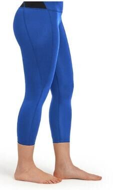 TOMMIE COPPER Women's Lower Back Support Capri Leggings, Cobalt Blue, 2XL, NWT